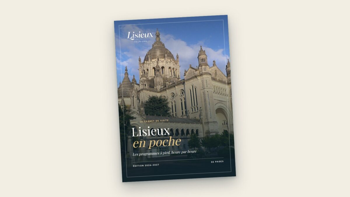 La couverture du carnet « Lisieux en poche »
