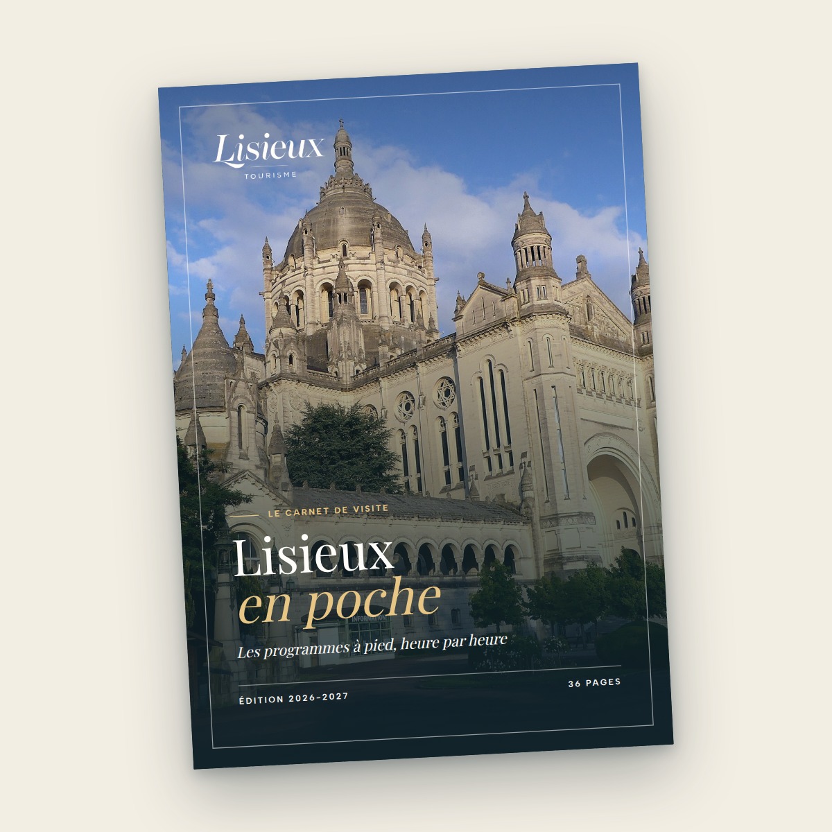 Le carnet « Lisieux en poche » posé à plat